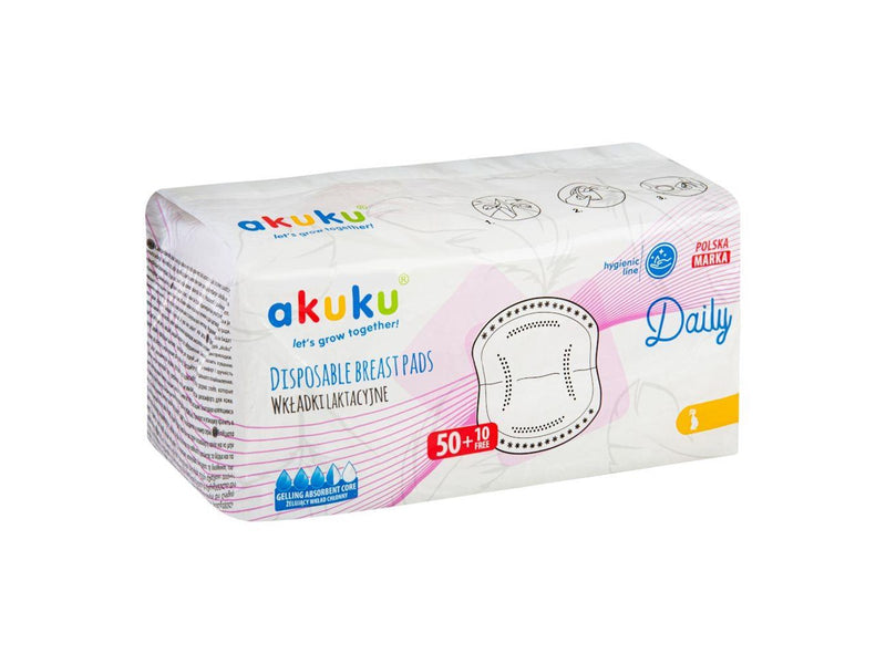 Akuku Disposable breast pads DAILY (60 pcs)