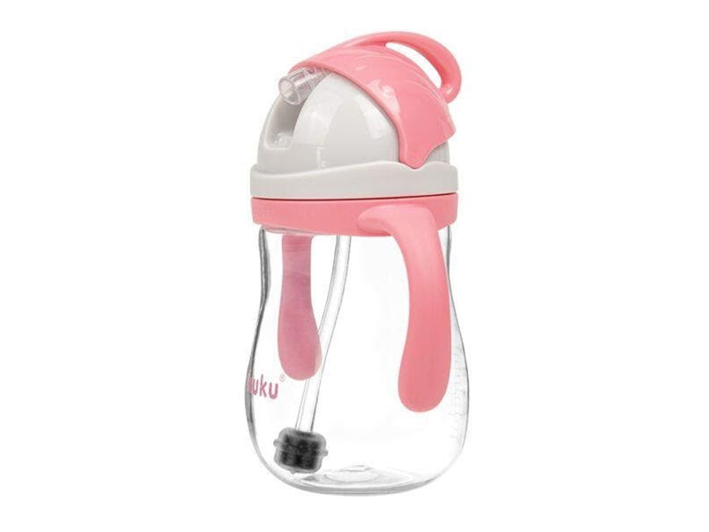 Akuku Non-spill cup with weighted straw PINK
