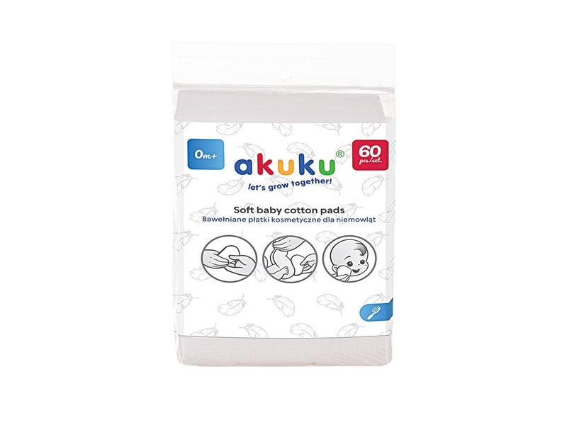 Akuku Soft baby cotton care pads (60 pcs)