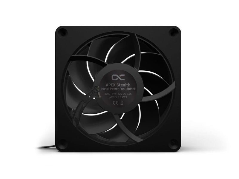 Alphacool Apex Stealth Metal - 2000 RPM - Black - Gehäuselüfter - 120mm - Schwarz - 40 dBA