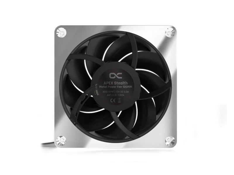 Alphacool Apex Stealth Metal - 2000 RPM - Black - Gehäuselüfter - 120mm - Silber - 40 dBA