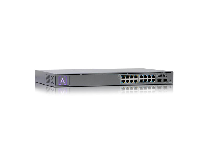 Alta Labs S16-POE 18-Port Switch (8-Port 1G RJ45 / 8-Port 1G RJ45 Total PoE+ 120W / 2-Port SFP)