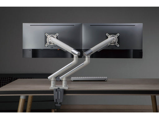 Alterzone Arm Duo USB dual aluminum monitor arm 2 x USB 3.0 ports White