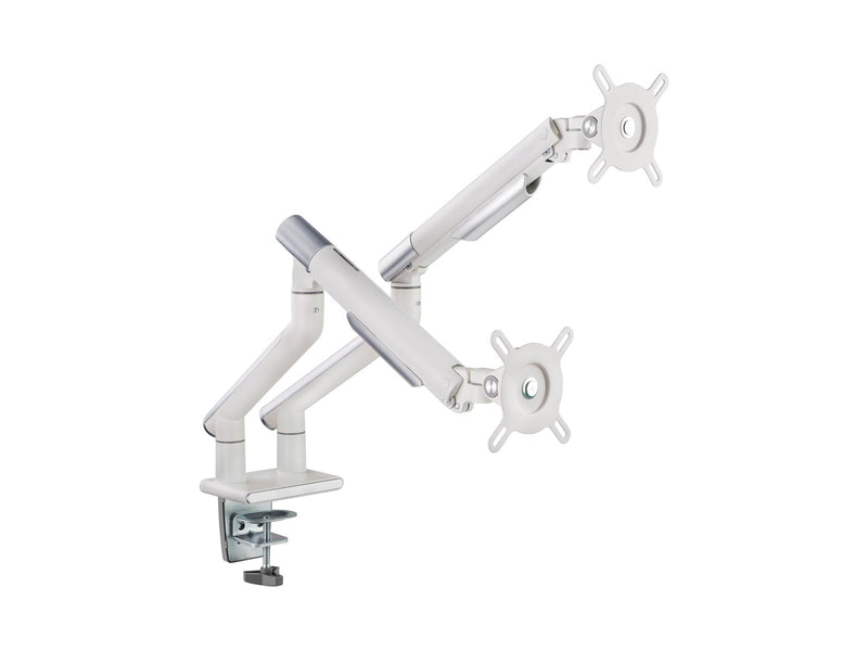 Alterzone Arm Duo dual aluminum monitor arm White