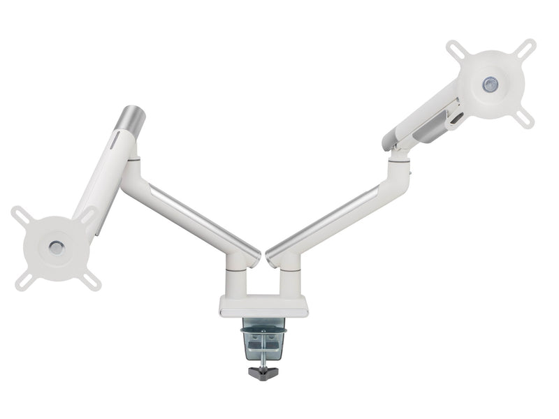 Alterzone Arm Duo dual aluminum monitor arm White
