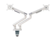 Alterzone Arm Duo dual aluminum monitor arm White