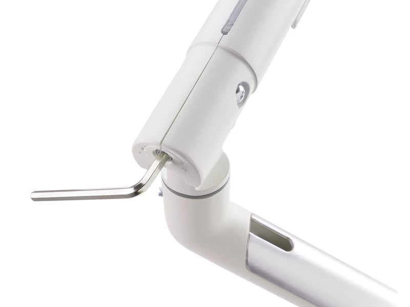 Alterzone Arm Duo dual aluminum monitor arm White