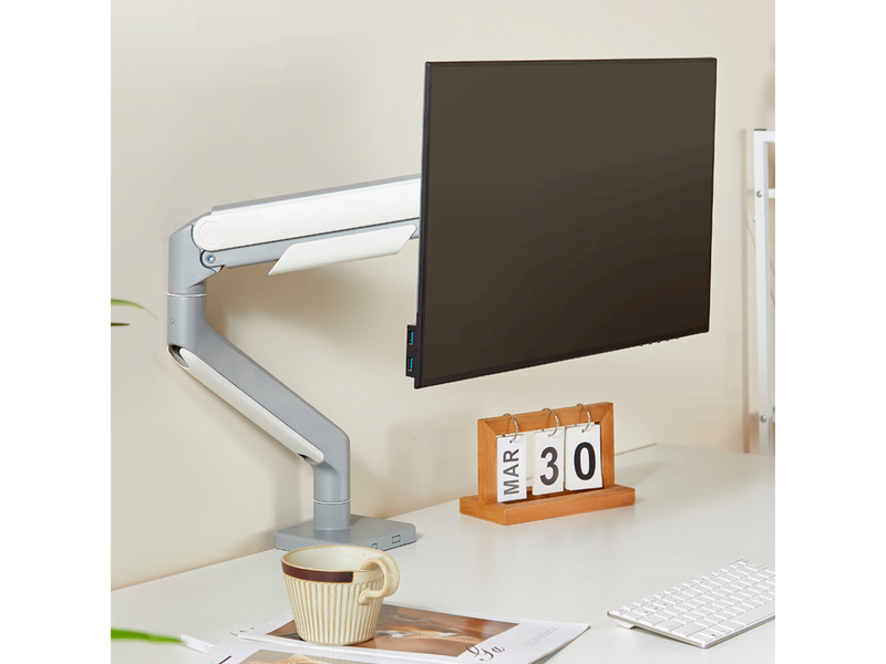Alterzone  Arm Momentum Schwere Einzel-Monitorarm, Silber