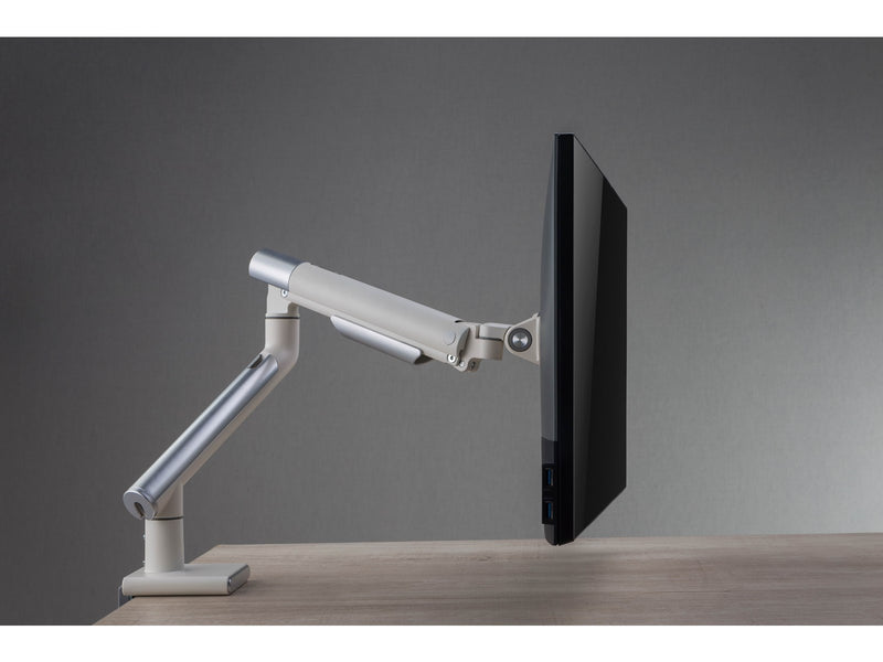 Alterzone Arm One single aluminum monitor arm White