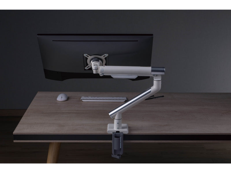 Alterzone Arm One single aluminum monitor arm White