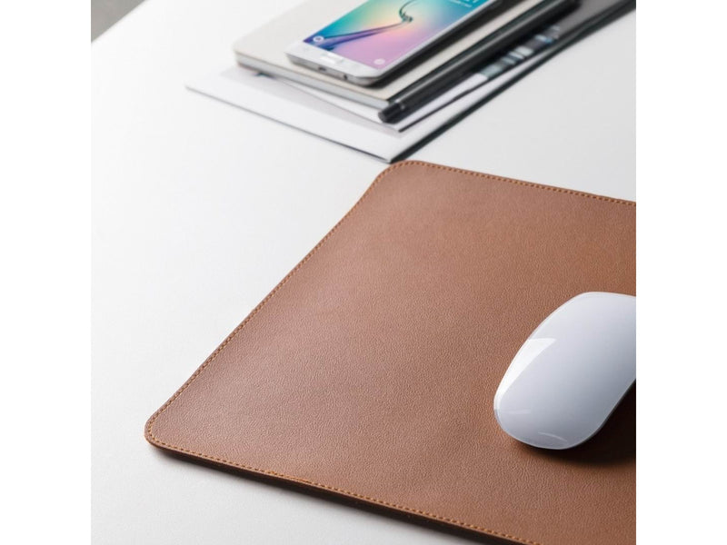 Alterzone PAD Desktop Nachhaltige vegane Lederoberfläche, Cognac Brown