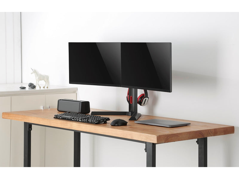 Alterzone Pro Duo dual gaming monitor stand 17"-27" Black