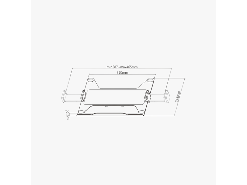 Alterzone Rise Lap 2 Aluminium Laptop-Halterung für Monitorarme - Max 9 kg - recommended for
