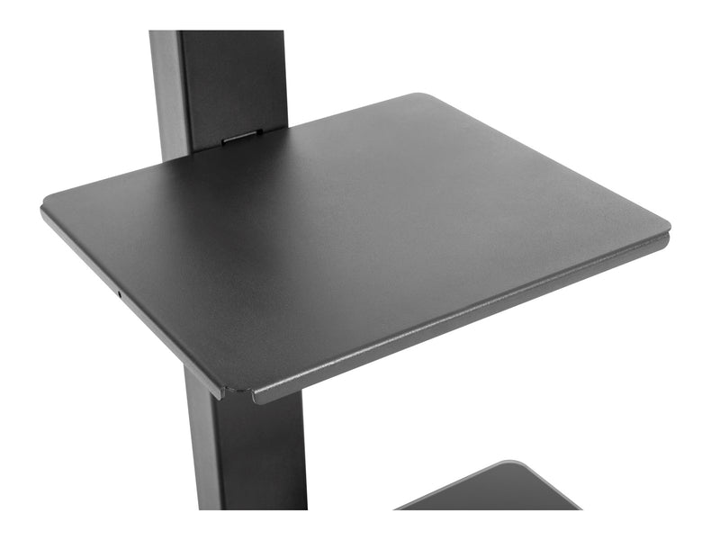 Alterzone Slim 7g TV stand with glass base for 37"-70" TVs Black - Max 40 kg - recommended for