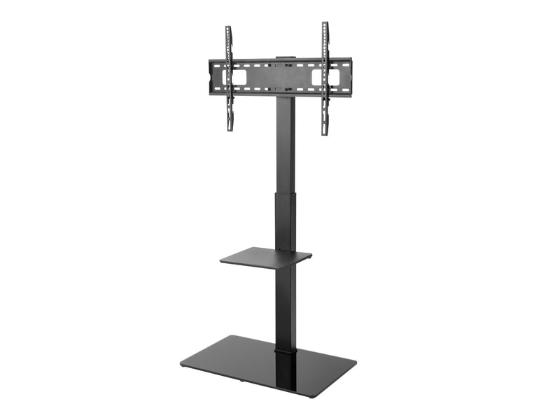 Alterzone Slim 7g TV stand with glass base for 37"-70" TVs Black - Max 40 kg - recommended for