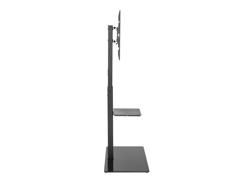 Alterzone Slim 7g TV stand with glass base for 37"-70" TVs Black - Max 40 kg - recommended for