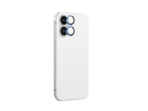 AmazingThing AR Aluminum 2 Lens Glass with Camera Lens Frame for iPhone 16 / 16 Plus - Blue
