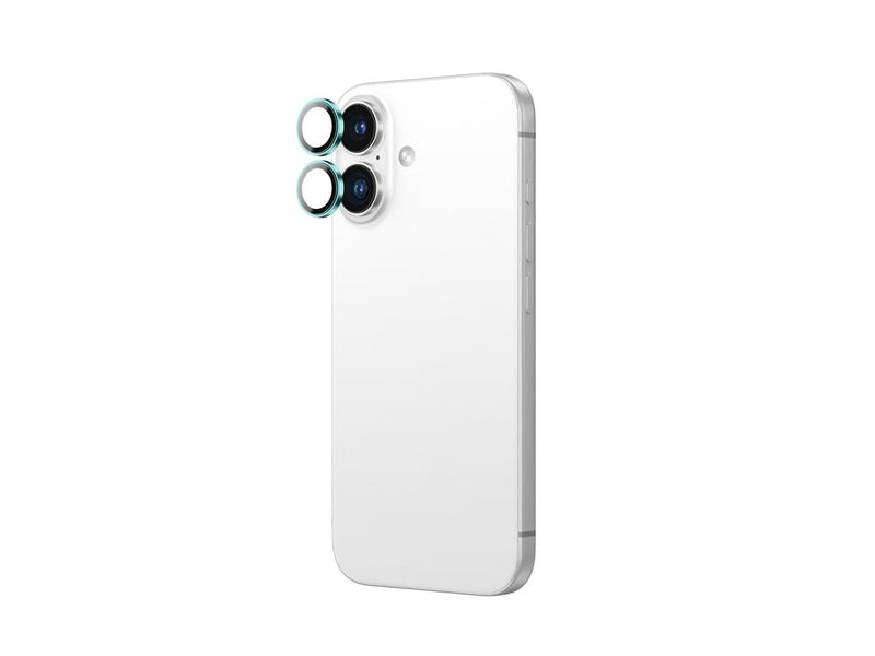 AmazingThing AR Aluminum 2 Lens Glass with Camera Lens Frame for iPhone 16 / 16 Plus - Green