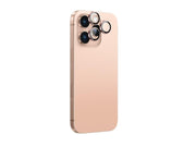 AmazingThing AR Aluminum 3 Lens Glass with Camera Lens Frame for iPhone 16 Pro / 16 Pro Max - Rose Gold
