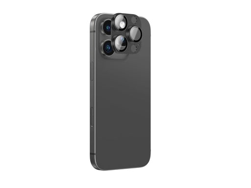 AmazingThing Aviation-Grade Alloy Tempered Glass Lens for iPhone 16 Pro / 16 Pro Max Camera Lens - Black