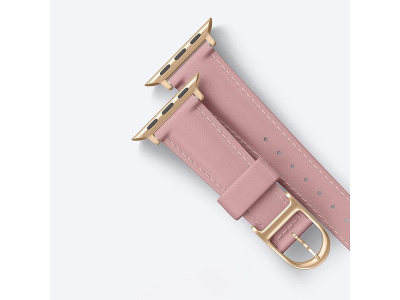 AmazingThing Class Band Leather Strap for Apple Watch 45 / 46 / 49 mm - Pink