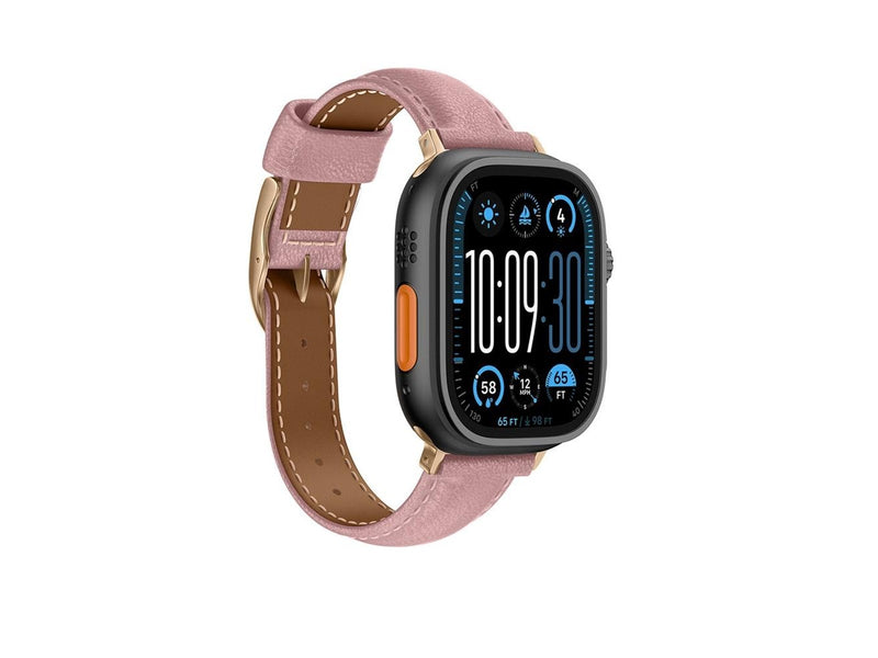AmazingThing Class Band Leather Strap for Apple Watch 45 / 46 / 49 mm - Pink