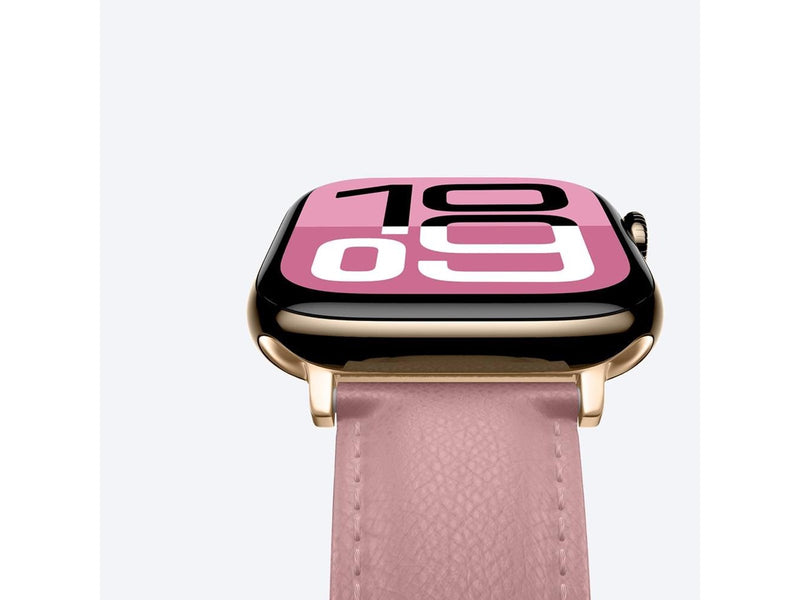 AmazingThing Class Band Leather Strap for Apple Watch 45 / 46 / 49 mm - Pink