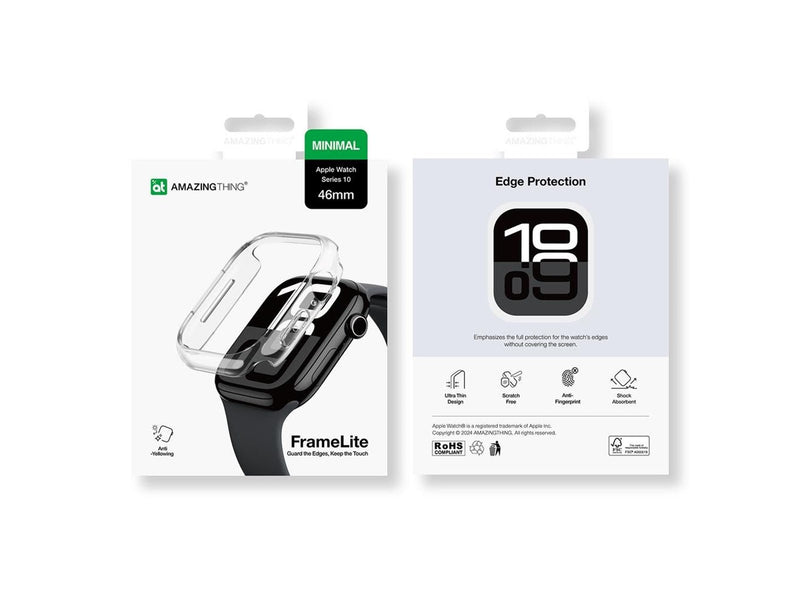 AmazingThing Minimal Case for Apple Watch 46mm - Clear