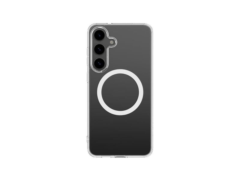 AmazingThing Minimal Mag Case with Magnetic Ring and Magnetic Ring for Samsung Galaxy S25+ - Transparent