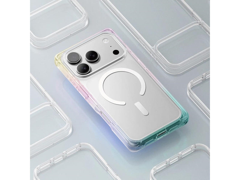AmazingThing Omni case for iPhone 17 Pro Max compatible with MagSafe - transparent-rainbow