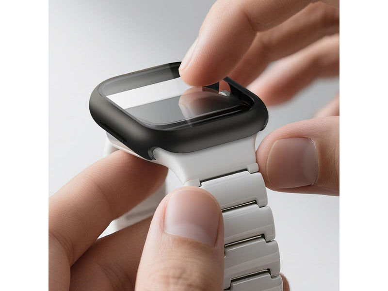AmazingThing Radix Glass Screen Protector with Case for Apple Watch Series 11 46mm - Black