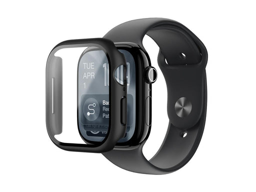 AmazingThing Radix Glass Screen Protector with Case for Apple Watch Series 11 46mm - Black