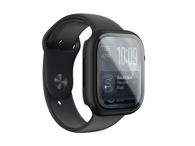 AmazingThing Radix Glass Screen Protector with Case for Apple Watch Series 11 46mm - Black