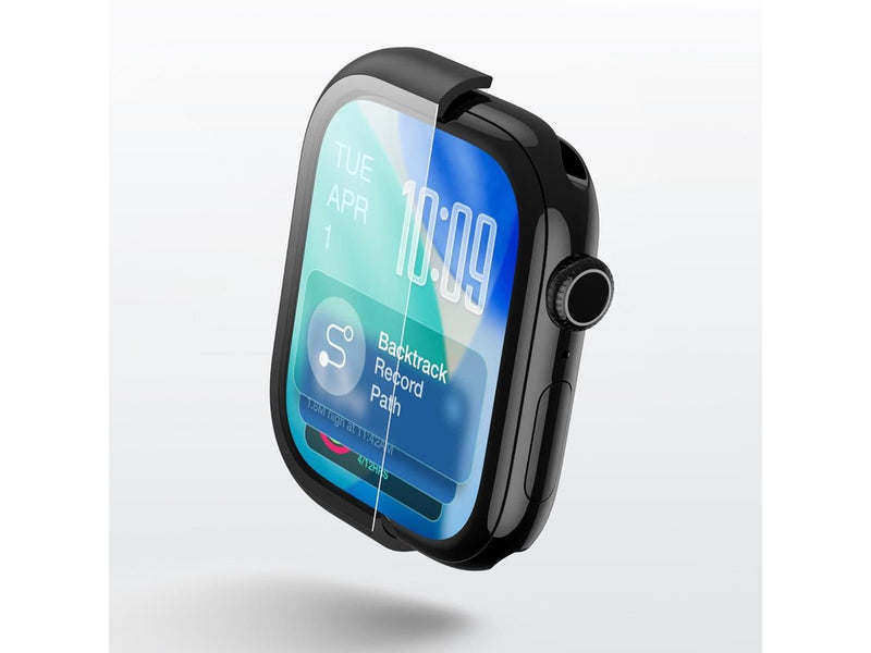 AmazingThing Radix Glass Screen Protector with Case for Apple Watch Series 11 46mm - Black