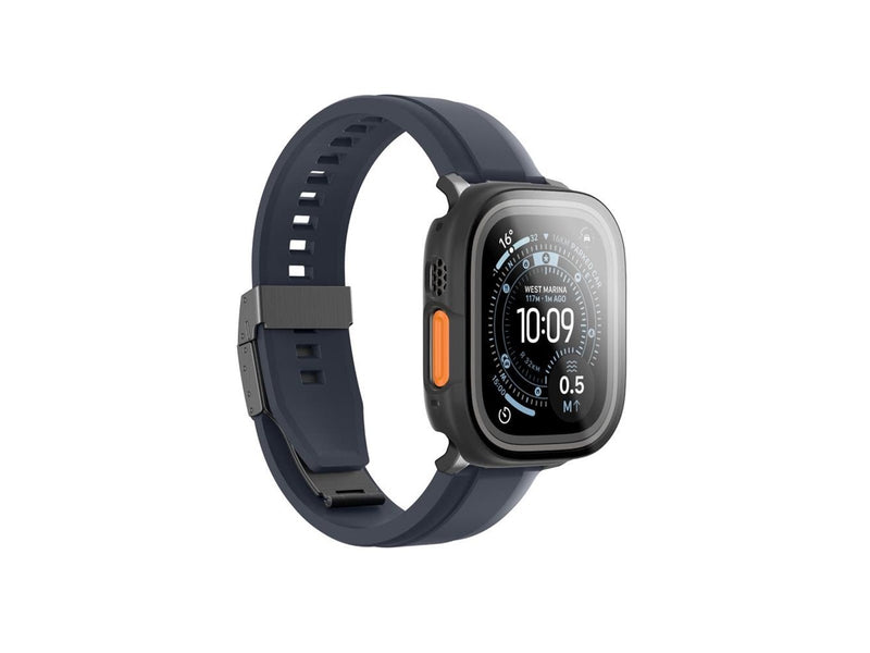 AmazingThing Radix Glass Screen Protector with Case for Apple Watch UItra 3 49mm - Black