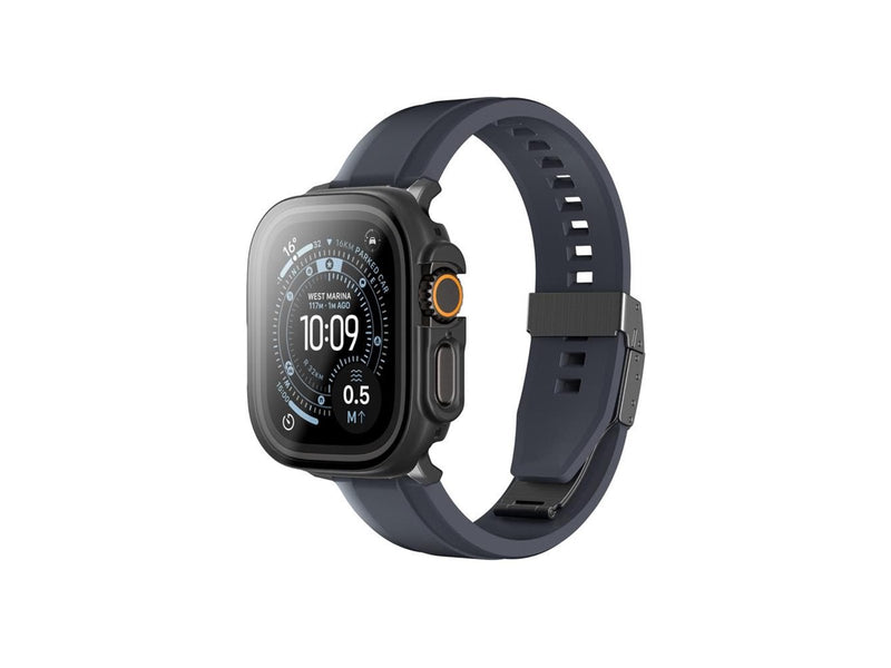 AmazingThing Radix Glass Screen Protector with Case for Apple Watch UItra 3 49mm - Black