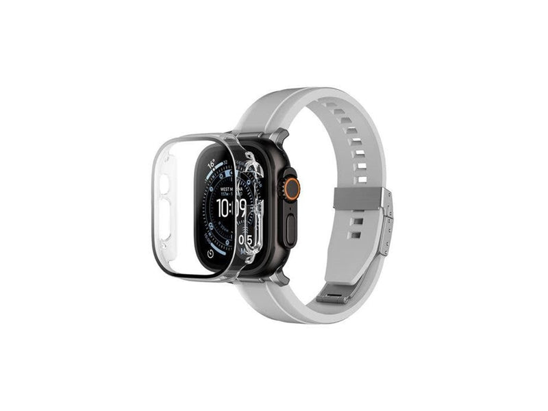 AmazingThing Radix Glass Screen Protector with Case for Apple Watch UItra 3 49mm - Clear