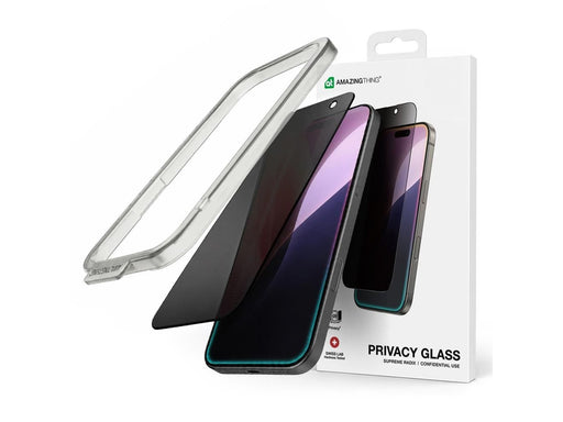 AmazingThing Radix Privacy Glass Privacy Tempered Glass for iPhone 16 Pro
