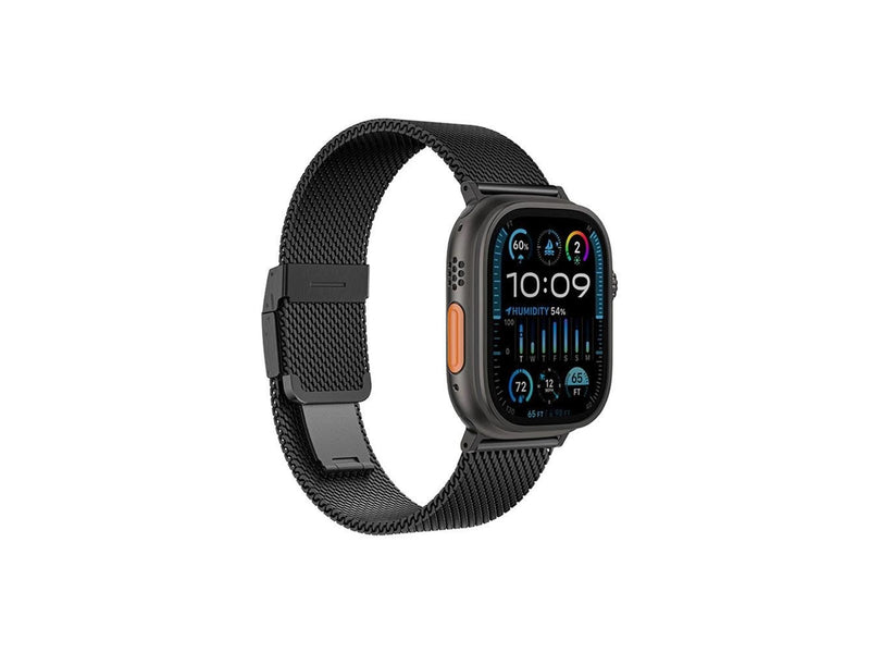 AmazingThing Titan Premium Metal Band for AppleWatch 38/40/41/42/44/45/46/49 mm - Black