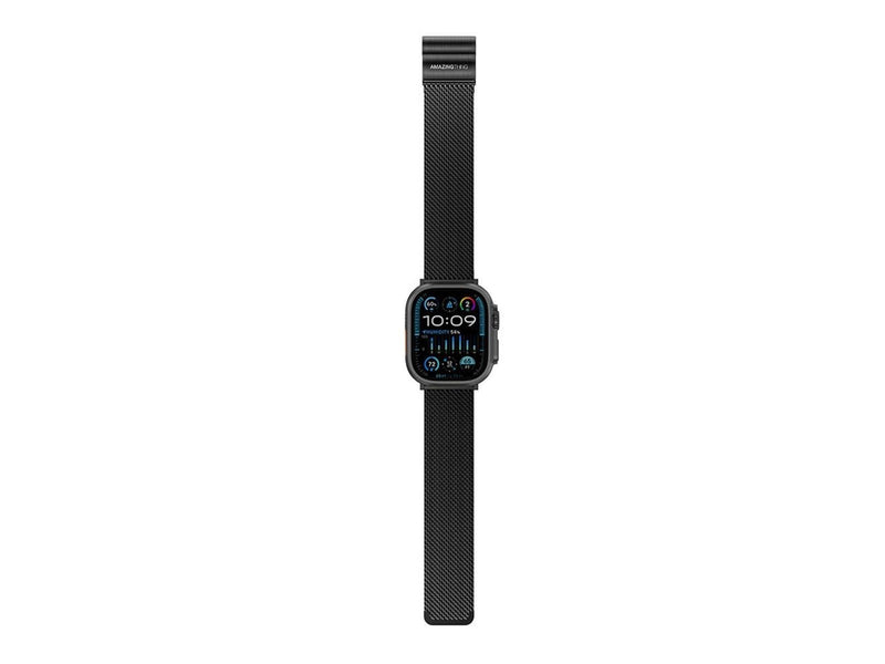 AmazingThing Titan Premium Metal Band for AppleWatch 38/40/41/42/44/45/46/49 mm - Black