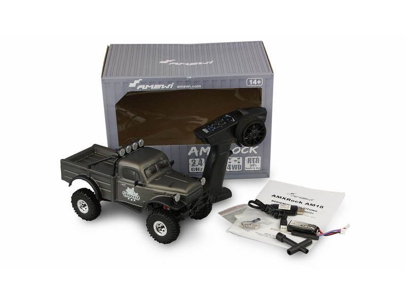 Amewi AMXRock AM18 Harvest Crawler 1:18 Scale RTR Grey