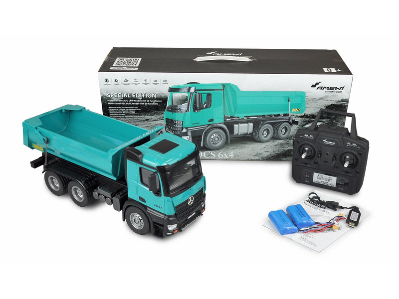 Amewi Mercedes-Benz Lorry Tipper Pro Metal 2.4GHz RTR Teal