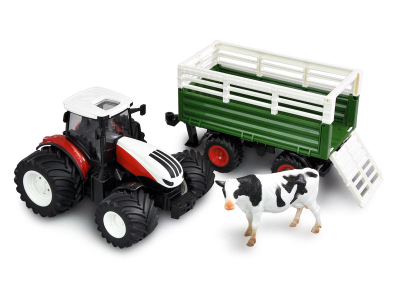 Amewi RC Tractor with Livestock Trailer 1:24 RTR