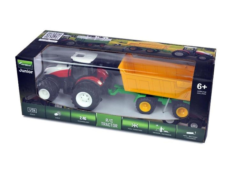 Amewi RC Tractor with Tipping Trailer 1:24 RTR
