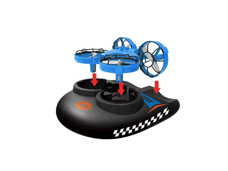 Amewi TRIX 3-IN-1 Drone Hovercraft Blue