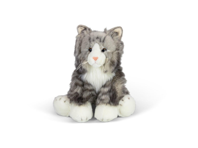 Animigos Grey Fluffy Cat