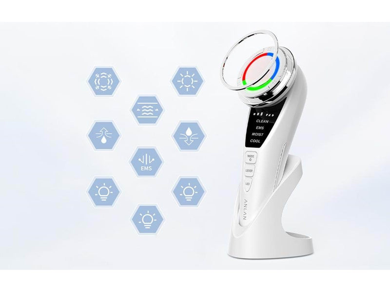 Anlan Ultrasonic facial massager with light therapy