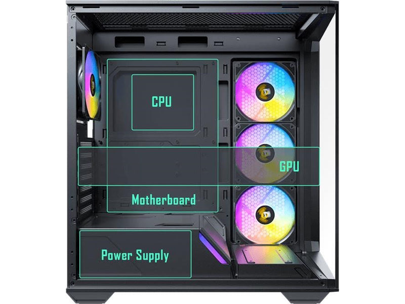 Antec Constellation Series C3 ARGB - Gehäuse - Tower - Schwarz