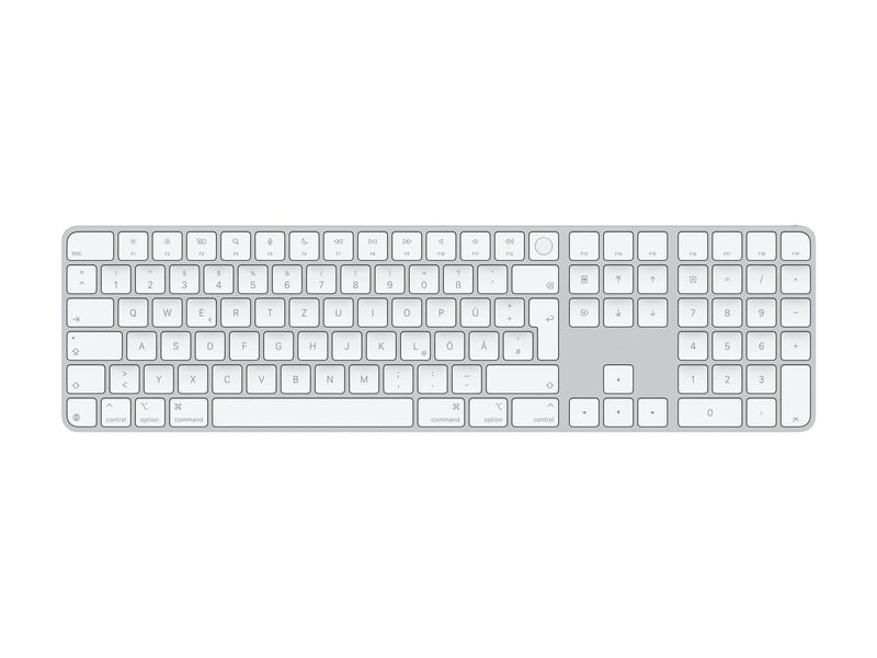 Apple Magic Keyboard with Touch ID and Numeric Keypad - Tastatur - Deutsch - Weiss