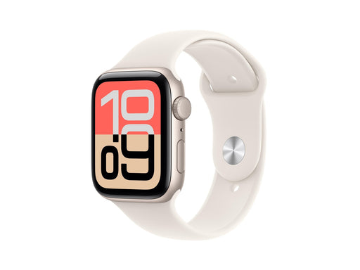 Apple Watch SE 3 GPS 44mm Starlight Aluminium Case with Starlight Sport Band - S/M